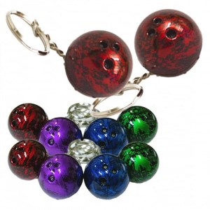 Brelok KULA BOWLINGOWA ( kmp 10 szt ) - zestaw breloków bowlingowych 10 szt